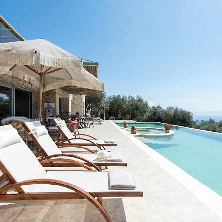 Summerwine Luxury Villa Sea View Private Pool Spartylas 外观 照片