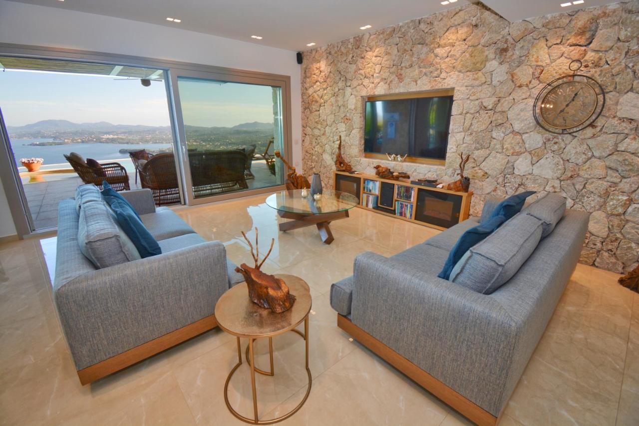 Summerwine Luxury Villa Sea View Private Pool Spartylas 外观 照片