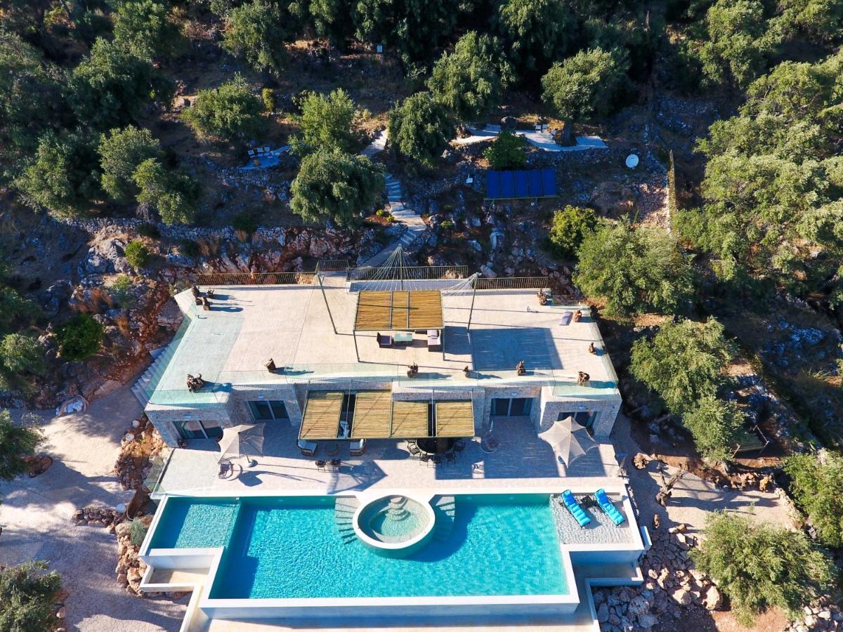 Summerwine Luxury Villa Sea View Private Pool Spartylas 外观 照片