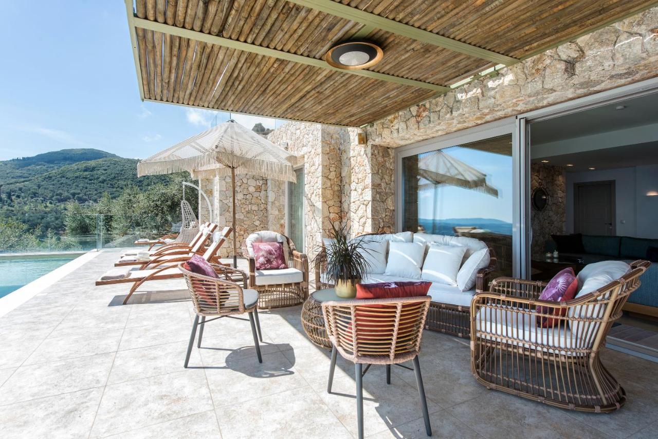 Summerwine Luxury Villa Sea View Private Pool Spartylas 外观 照片