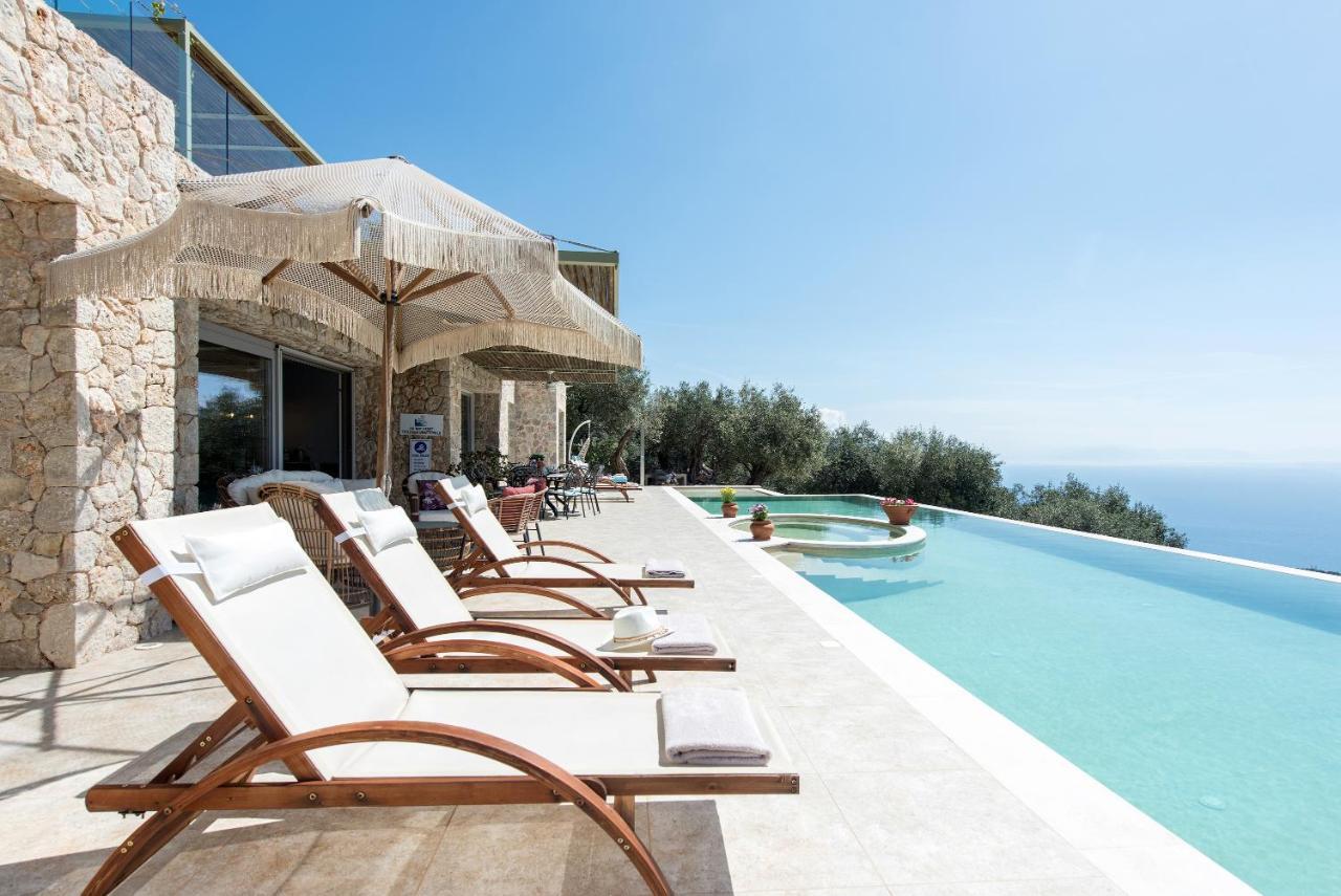 Summerwine Luxury Villa Sea View Private Pool Spartylas 外观 照片