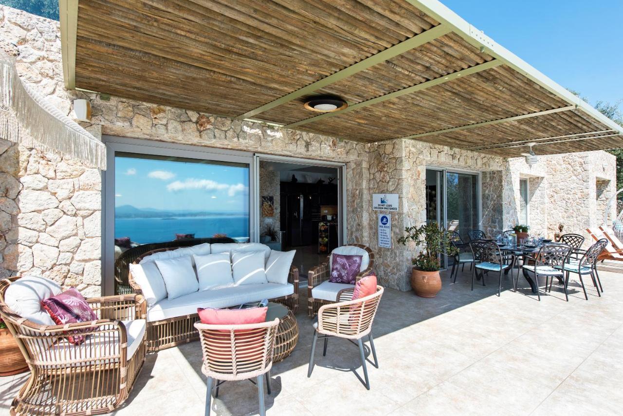 Summerwine Luxury Villa Sea View Private Pool Spartylas 外观 照片